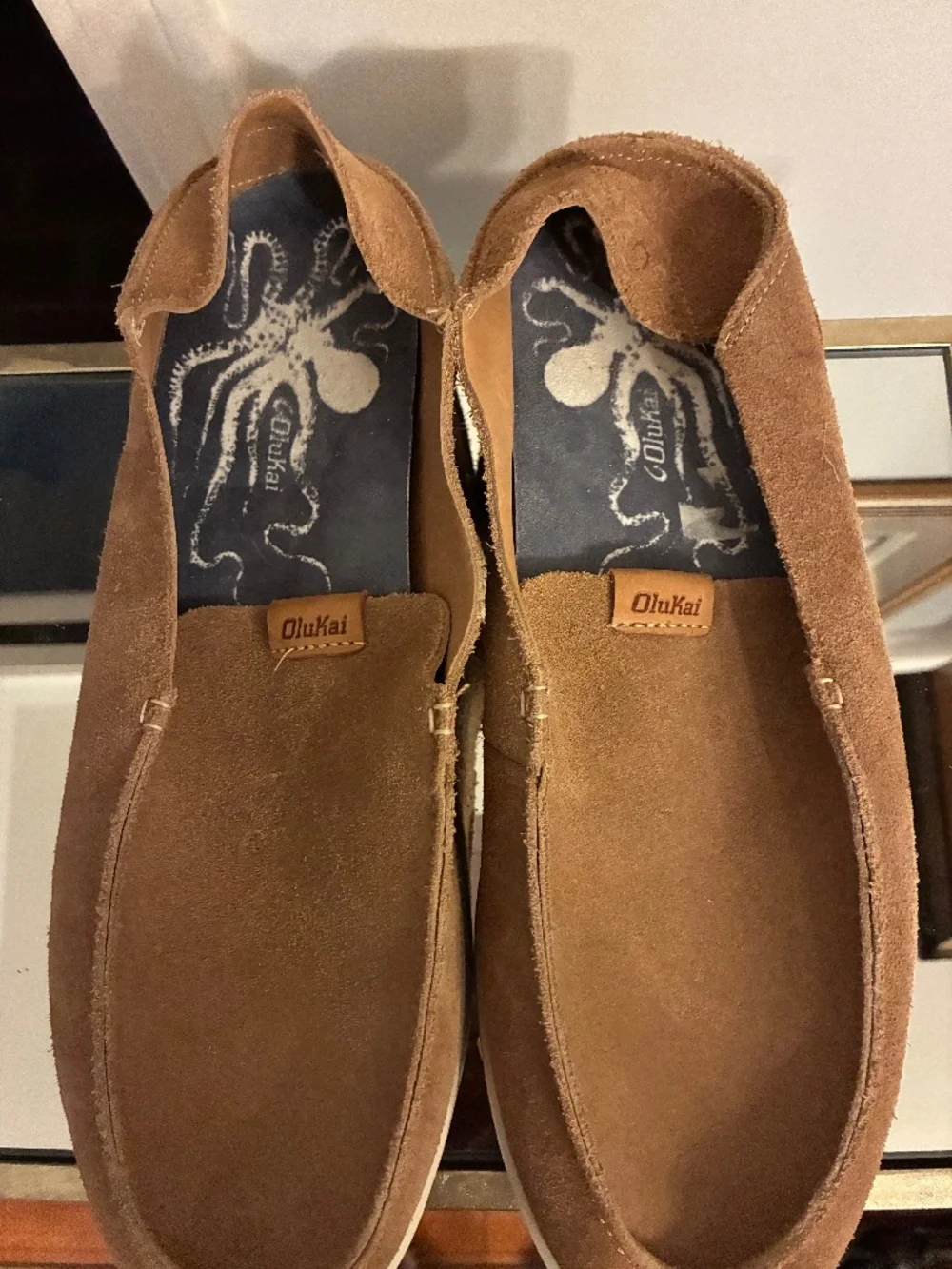 Men's OluKai Suede Loafers size 11